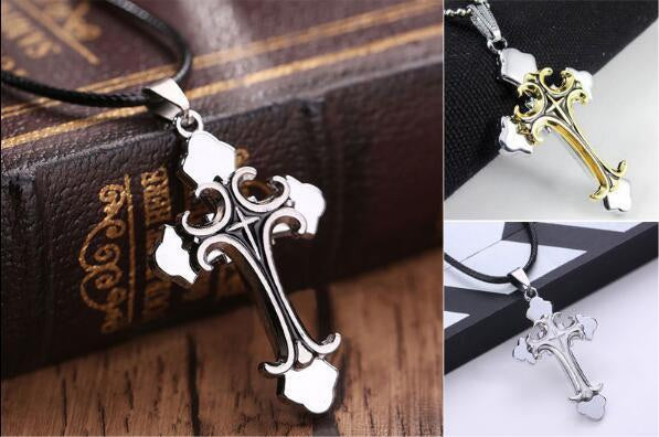 Unisex Stainless Steel Cross Necklace