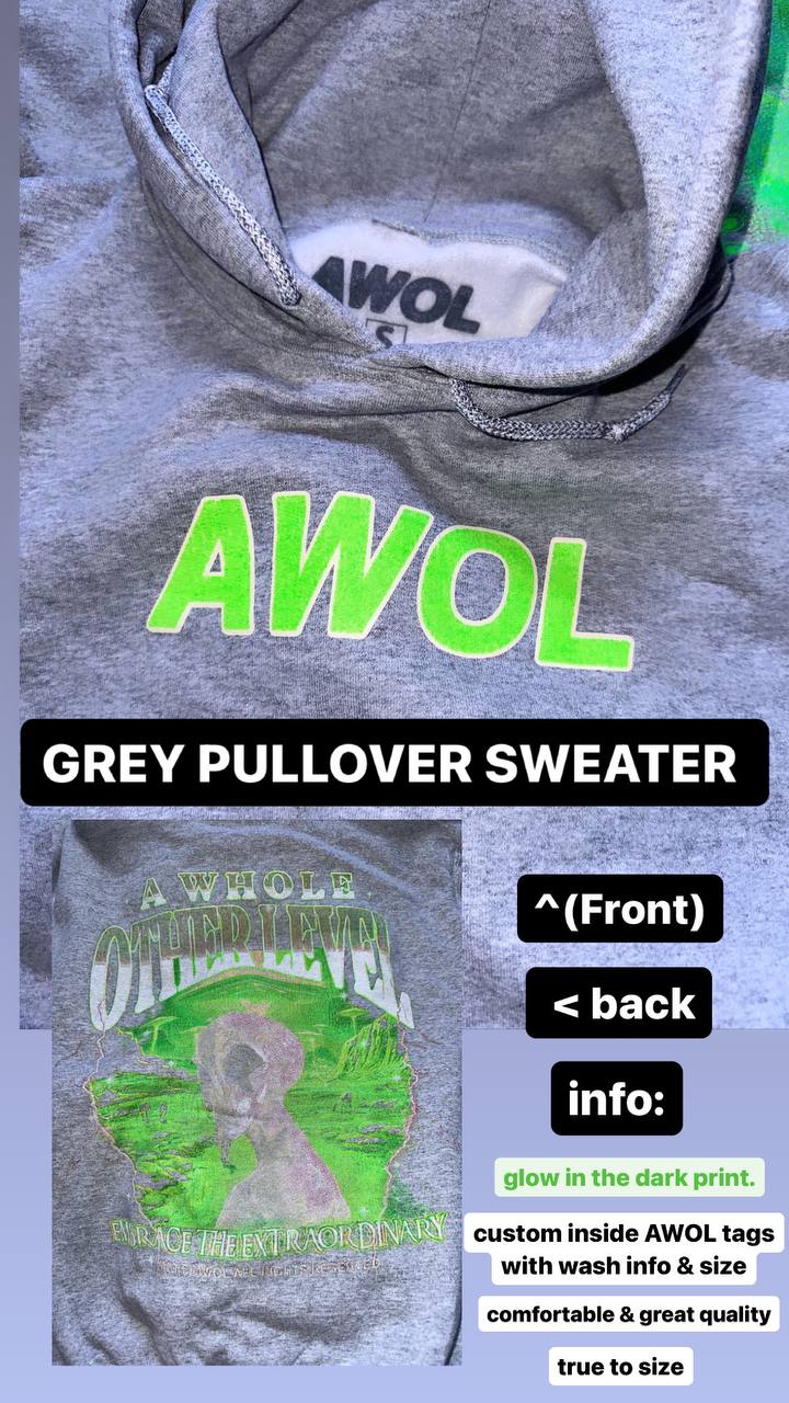 Grey AWOL Pullover Sweater (2)